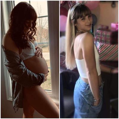 Pregnant teens - before and after 7