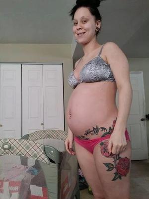 Sexy Tattoed Preggo Teen