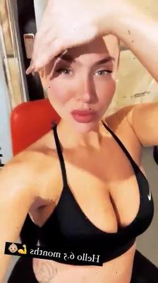 Rebecca Demarco Pregnant Bra Workout Preggo Bikini Soon