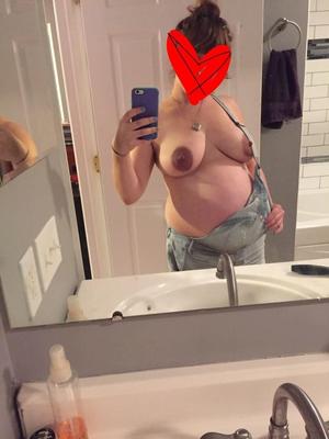 Pregnant women big dark areolas