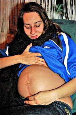 Pregnant teen