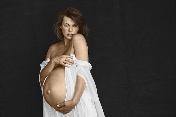 Milla Jovovitch enceinte