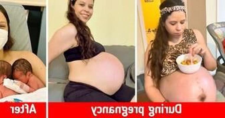 Enorme barriga de grávida