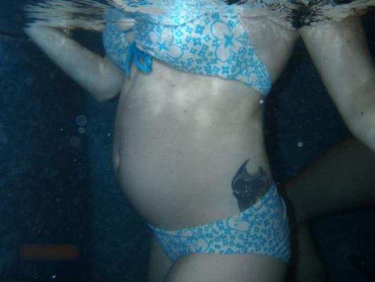 Pregnant moms swimming pool