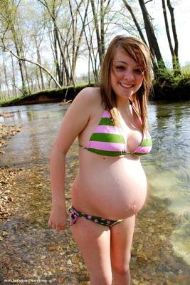 pregnant bikinis