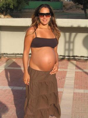 pregnant tanned