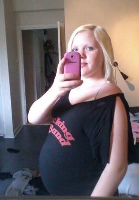 Pregnant teen from Sweden