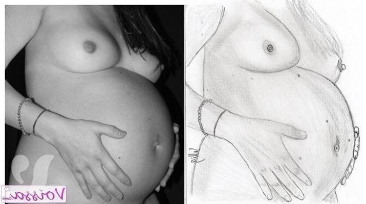 Pregnant drawing by Sellig