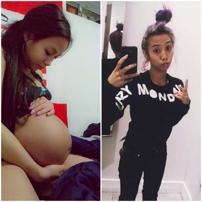 Pregnant teens - before and after 6