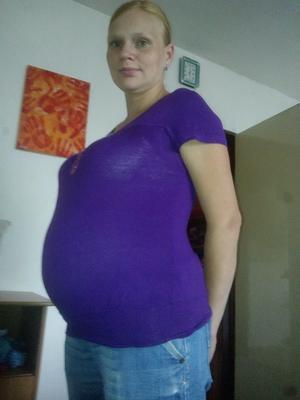 Cute and natural pregnant wife almost NN