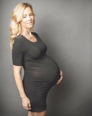 Blonde non nude pregnant 